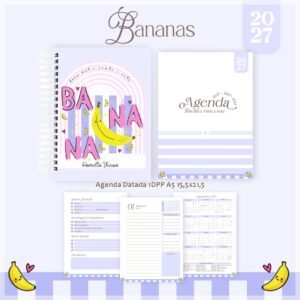 Encadernação Agenda , Bloquinho , Calendário E Planner Bananas