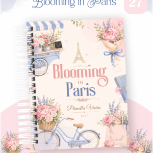 Encadernação Agenda , Bloquinho , Calendário E Planner Blooming In Paris
