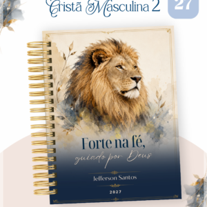 Encadernação Agenda , Bloquinho , Calendário E Planner Cristã Masculina