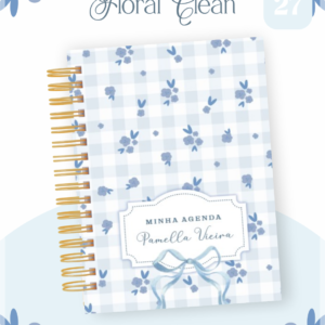 Encadernação Agenda , Bloquinho , Calendário E Planner Floral Clean
