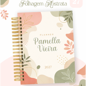 Encadernação Agenda , Bloquinho , Calendário E Planner Folhagem Abstrata