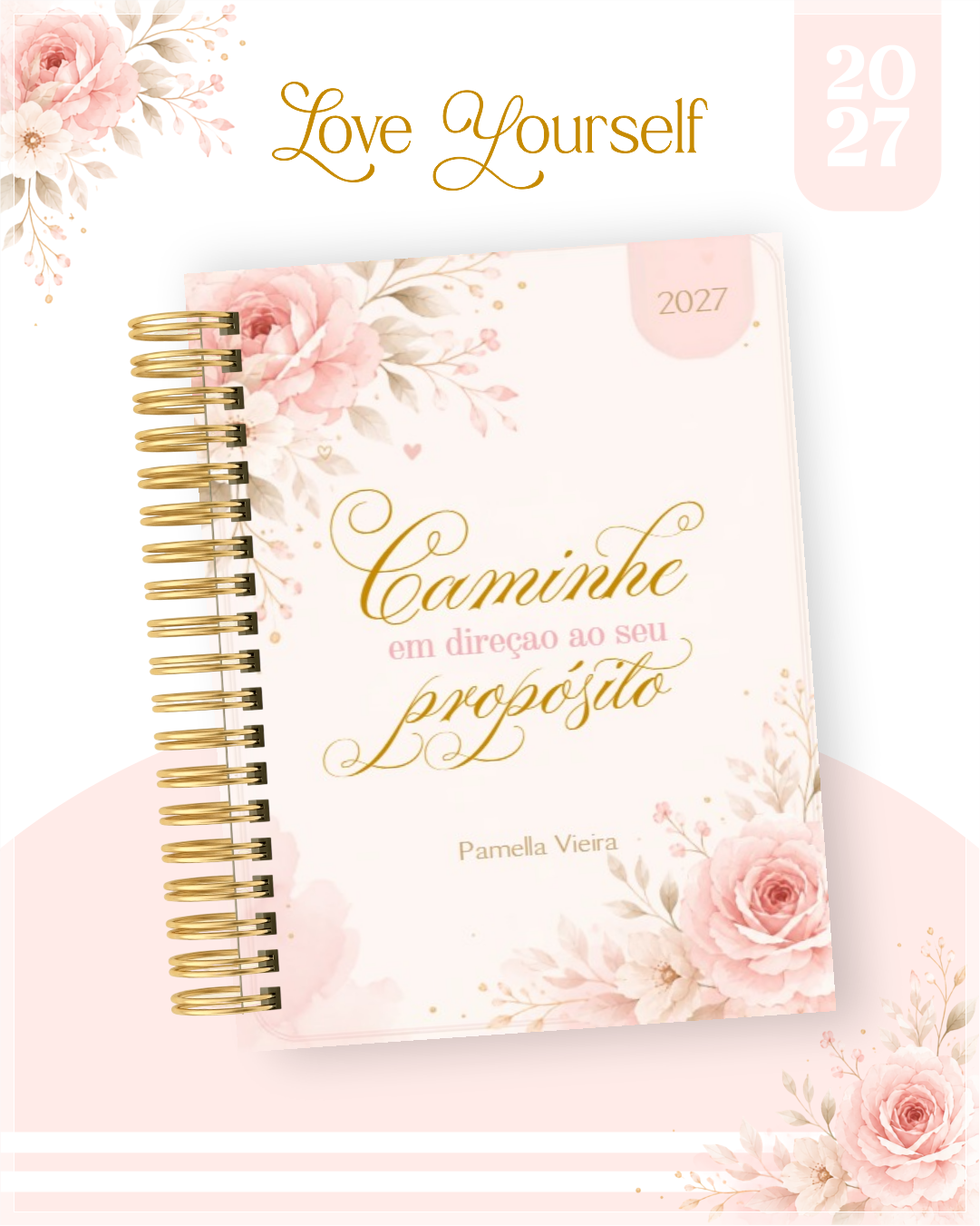 Encadernação Agenda , Bloquinho , Calendário E Planner Love Yourself