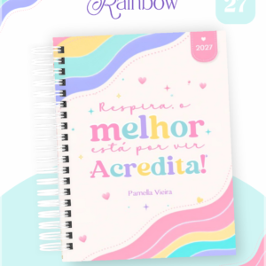 Encadernação Agenda , Bloquinho , Calendário E Planner Rainbow