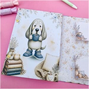 Encadernação Bloquinho Cute Dog A5