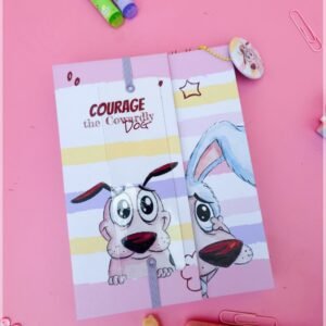 Encadernação Bloquinho Embutido Coragem O Cão Covarde