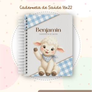 Encadernação Caderneta Ovelhinha Menino