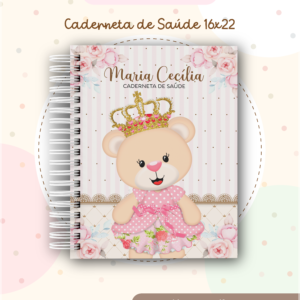 Encadernação Caderneta Ursinha Realeza 01
