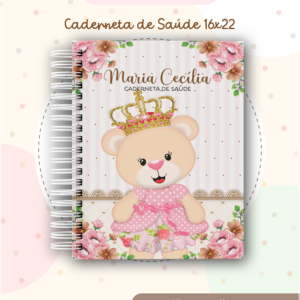 Encadernação Caderneta Ursinha Realeza 02