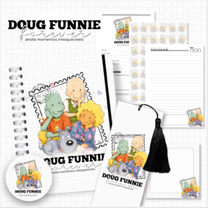 Encadernação Caderno A5 Doug Funnie Coleção Nostalgia