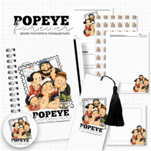 Encadernação Caderno A5 Popaye Coleção Nostalgia