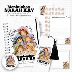 Encadernação Caderno A5 Sara Kay Coleção Nostalgia
