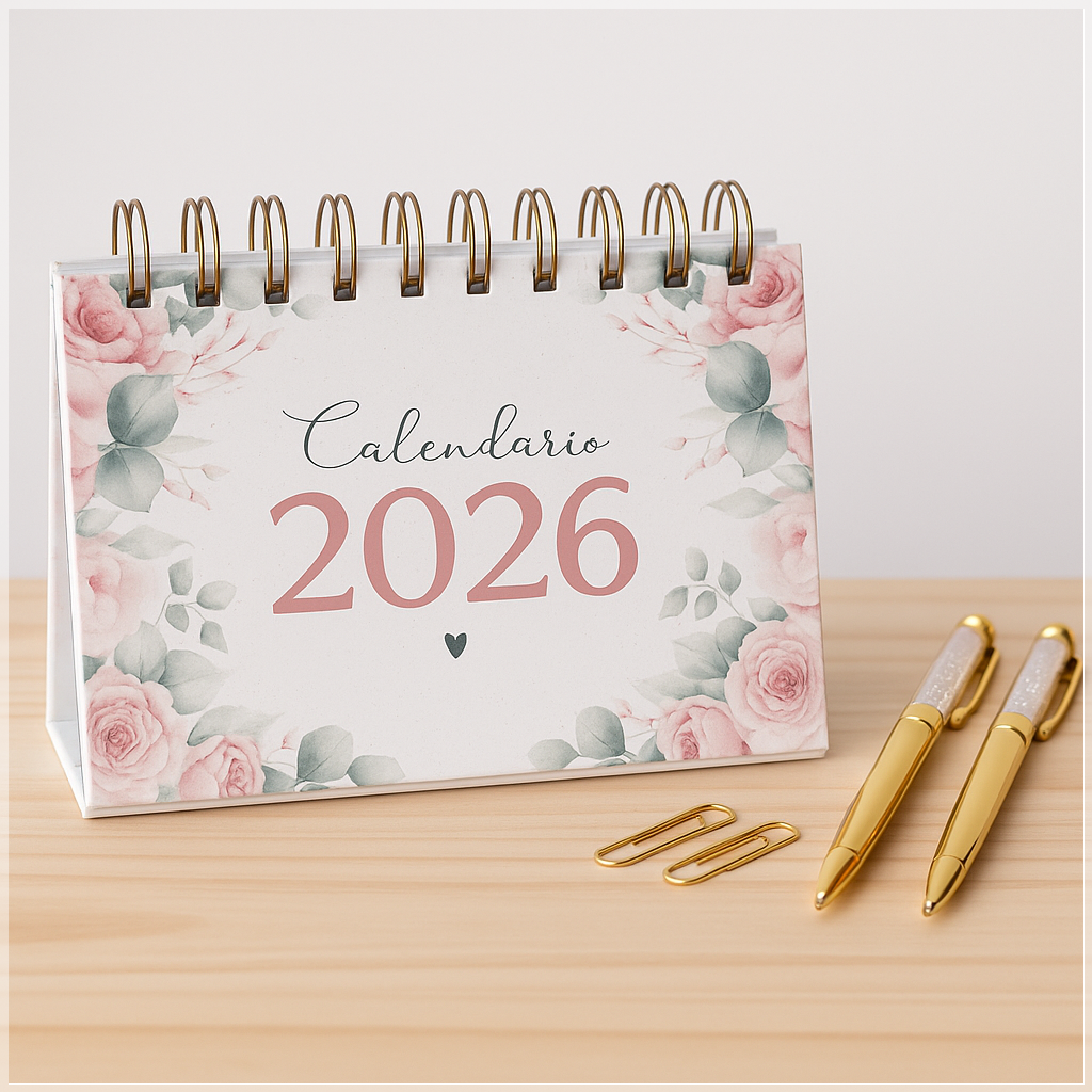 Encadernação Calendário Mesa 26 A6