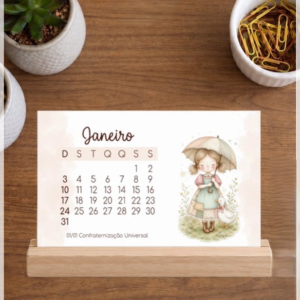 Encadernação Calendário De Mesa 27 A6