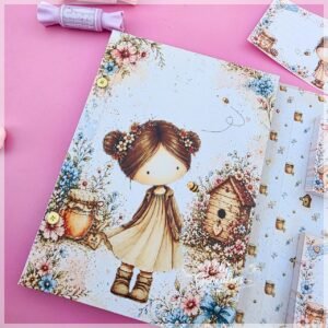 Encadernação Coleção Bloquinho Girl Bee A5
