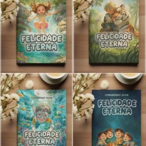 Encadernação Coleção Congresso Infantil Capas, Miolo , Adesivos E Bottons