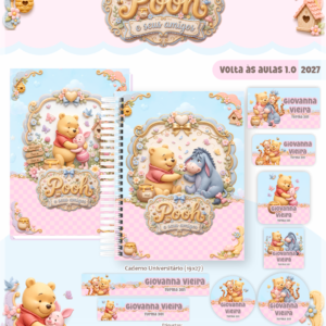 Encadernação Coleção Escolar 1.0 Pooh E Seus Amigos