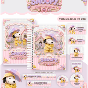 Encadernação Coleção Escolar 1.0 Snoopy