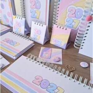 Encadernação Coleção Linha Collors (Agenda, Calendário,Mini Planner E Kit Unboxing) 27