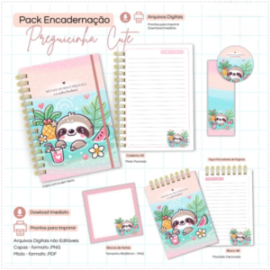 Encadernação Coleção Preguicinha Cute