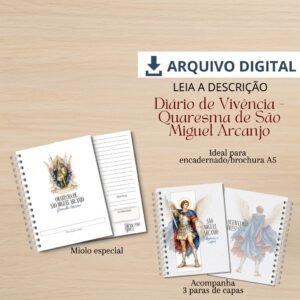 Encadernação Diario De Vivencia Qauresma São Miguel
