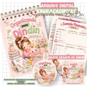 Encadernação Dindin Organizado Menina