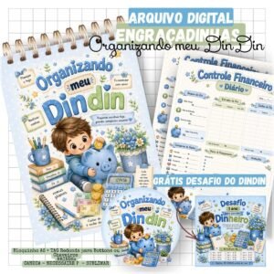 Encadernação Dindin Organizado Menino