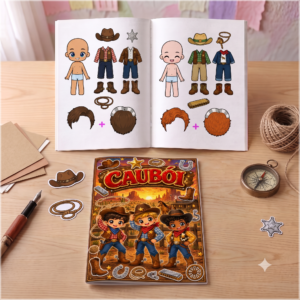 Encadernação Livro Interativo Cawboy