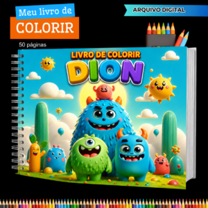 Encadernação Livro De Colorir Vila Dos Monstrinhos