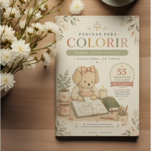 Encadernação Livro De Pintar Bobbie Goods Cristão