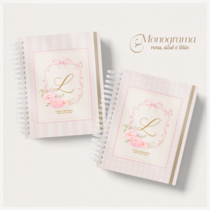 Encadernação Monograma Menina Combo Maternidade Capas , Miolo , Caneca E Cartão Sus
