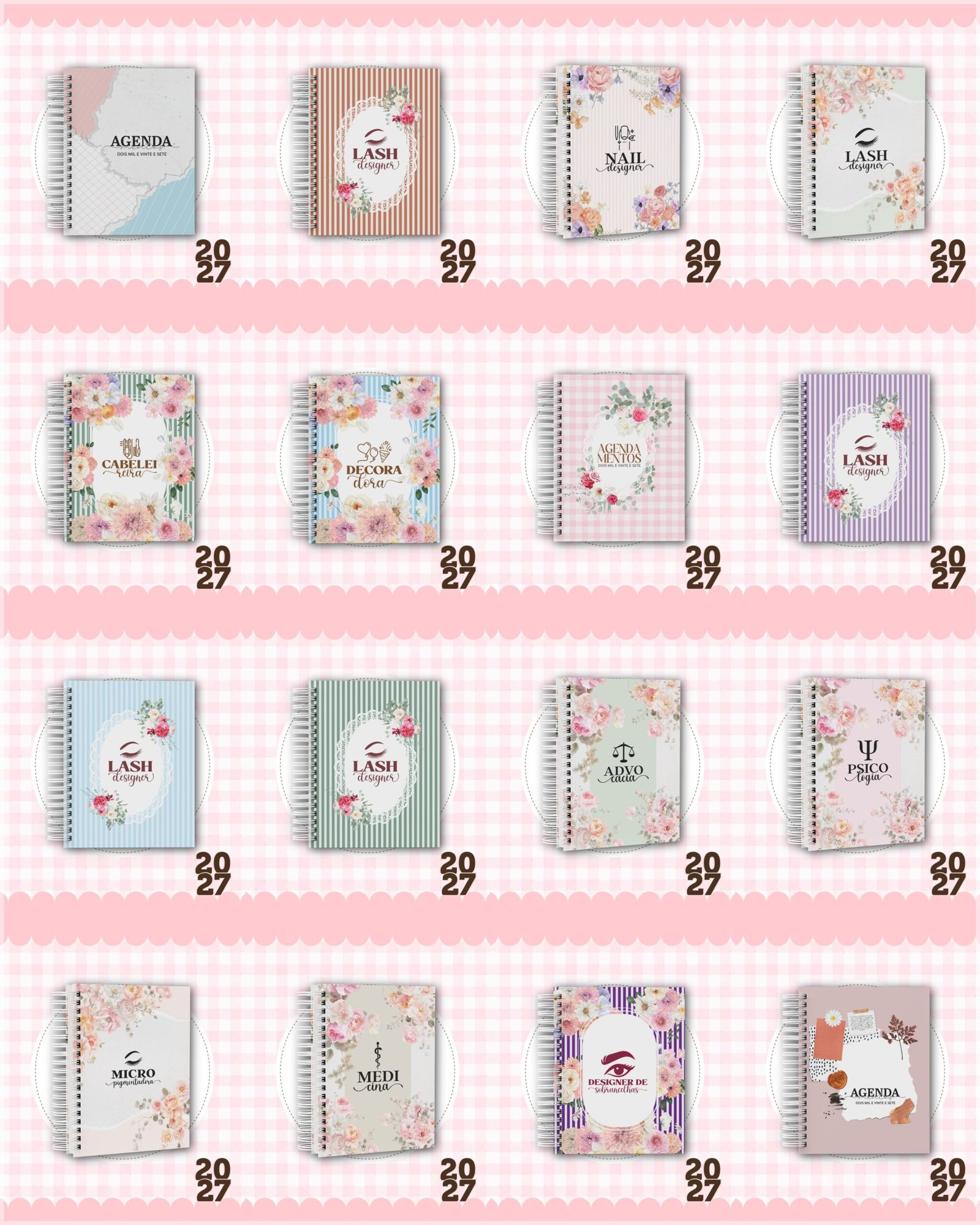 Encadernação Pack Agendamentos 27