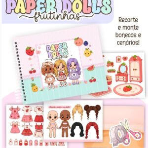 Encadernação Paper Dolls Frutinhas
