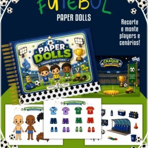 Encadernação Paper Dolls Futebol