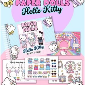 Encadernação Paper Dolls Hello Kitty