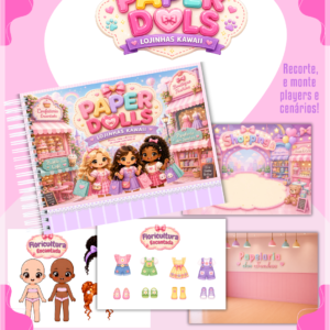 Encadernação Paper Dolls Lojinhas Kawaii