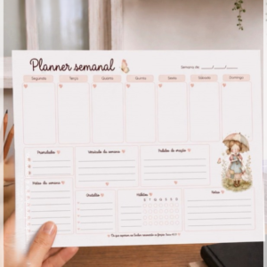 Encadernação Planner Semanal Cristão