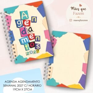 Agendamento Semanal 19cm X 27cm 1