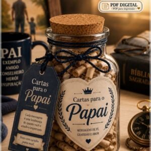 Aquivo De Corte Pote Cartas Para O Papai Dia Dos Pais 3