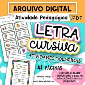 Arquivo De Corte Atividade Letra Cursiva