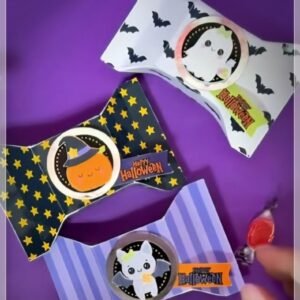 Arquivo De Corte Balinhas Caixa Almofadas Balas Halloween 1