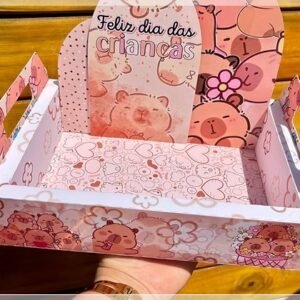 Arquivo De Corte Bandeja Cesta Bandeja Cesta Capivara Dia Das Crianças 1
