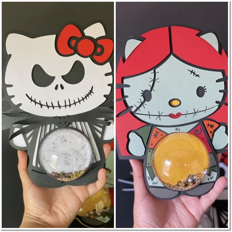 Arquivo De Corte Blister Blister Hello Kitty Halloween 1