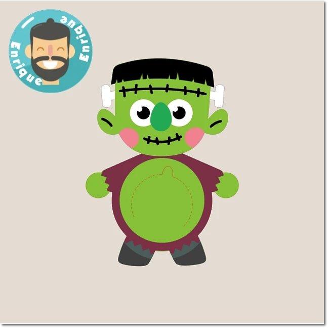 Arquivo De Corte Blister Card Blister Frankenstein Halloween 5