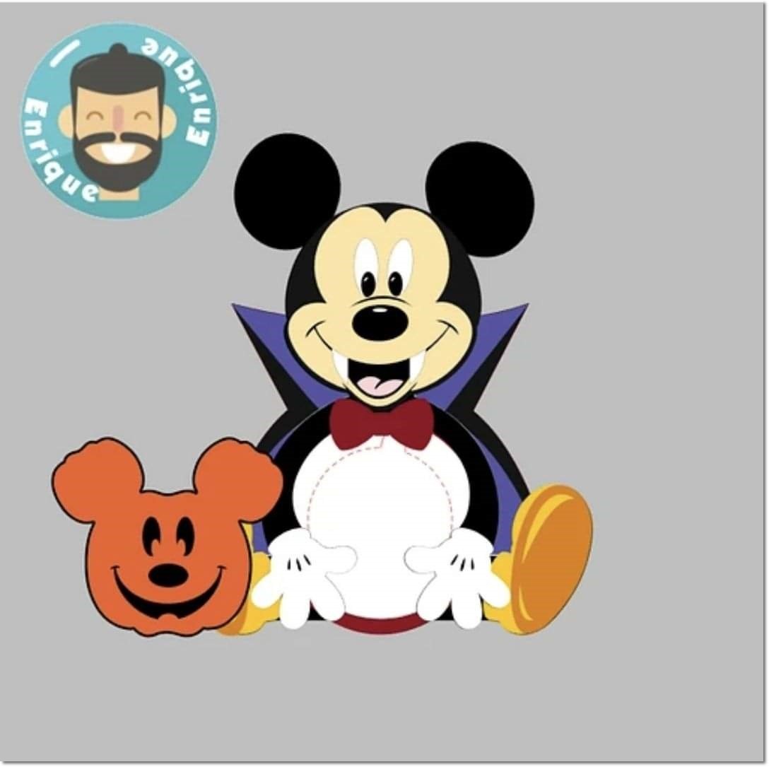 Arquivo De Corte Blister Card Blister Mickey Halloween 6