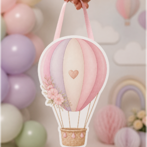 Arquivo De Corte Bolsinha Balão De Ar Rosa 9