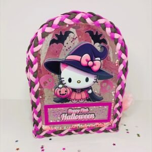 Arquivo De Corte Bolsinha Caixa Mochila HelloKitty Halloween 2
