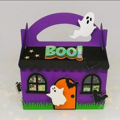 Arquivo De Corte Bolsinha Party Box Maleta Alça Halloween 5