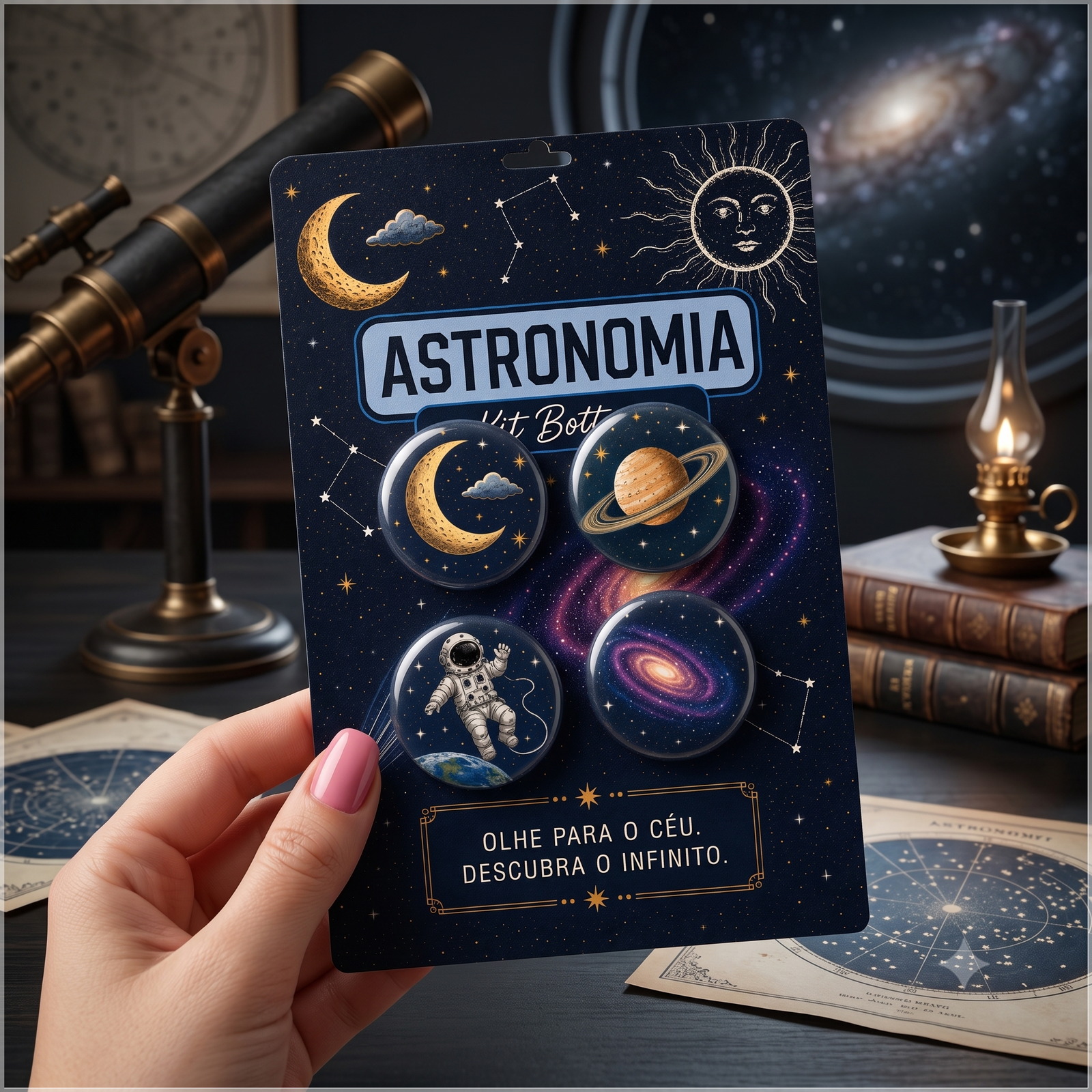 Arquivo De Corte Bottons Astronomia Poderosas 67