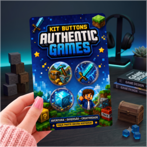 Arquivo De Corte Bottons Authentic Games 19