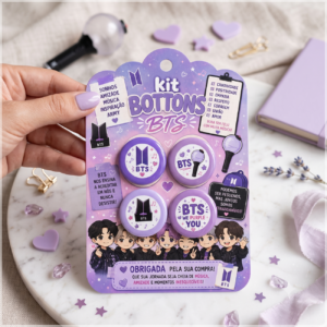 Arquivo De Corte Bottons BTS 7